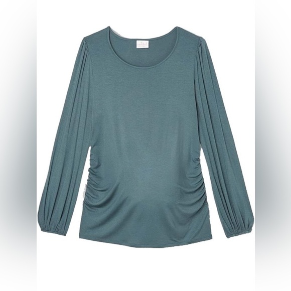 Ingrid & Isabel Tops - NWT Isabel Maternity Women's Long Sleeve Blouson Fitted Knit Top Size Large